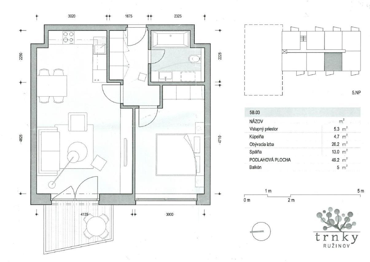 ברטיסלאבה Air-Conditioned, 2 Room Apartment With Terrace מראה חיצוני תמונה